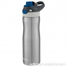 Contigo AUTOSPOUT Chug Chill Water Bottle, 20 oz., Stainless Steel/Monaco Lid 567426671